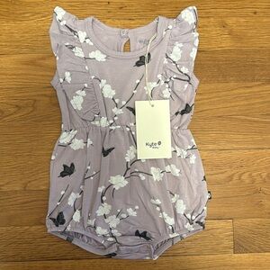 Kyte Baby Bubble Romper in Cherry Blossom NWT